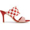 imageAllegra K Womens Polka Dots Stiletto Heel Slides SandalsRed