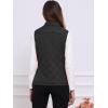 imageAllegra K Womens Puffer Vest Stand Collar Lightweight Gilet Quilted Zip VestBlack
