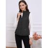 imageAllegra K Womens Puffer Vest Stand Collar Lightweight Gilet Quilted Zip VestBlack