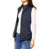 imageAllegra K Womens Puffer Vest Stand Collar Lightweight Gilet Quilted Zip VestDark Blue