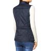 imageAllegra K Womens Puffer Vest Stand Collar Lightweight Gilet Quilted Zip VestDark Blue