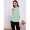 imageAllegra K Womens Puffer Vest Stand Collar Lightweight Gilet Quilted Zip VestDusty Green