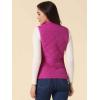 imageAllegra K Womens Puffer Vest Stand Collar Lightweight Gilet Quilted Zip VestFuchsia