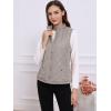 imageAllegra K Womens Puffer Vest Stand Collar Lightweight Gilet Quilted Zip VestGray