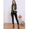 imageAllegra K Womens Puffer Vest Stand Collar Lightweight Gilet Quilted Zip VestGreen
