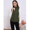 imageAllegra K Womens Puffer Vest Stand Collar Lightweight Gilet Quilted Zip VestGreen