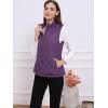 imageAllegra K Womens Puffer Vest Stand Collar Lightweight Gilet Quilted Zip VestPurple
