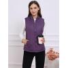 imageAllegra K Womens Puffer Vest Stand Collar Lightweight Gilet Quilted Zip VestPurple