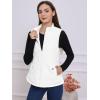 imageAllegra K Womens Puffer Vest Stand Collar Lightweight Gilet Quilted Zip VestWhite