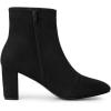 imageAllegra K Womens Side Zip Chunky Heels Ankle BootsBlack