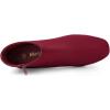 imageAllegra K Womens Side Zip Chunky Heels Ankle BootsBurgundy
