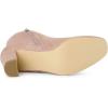 imageAllegra K Womens Side Zip Chunky Heels Ankle BootsDust Pink