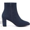 imageAllegra K Womens Side Zip Chunky Heels Ankle BootsNavy Blue
