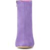 imageAllegra K Womens Side Zip Chunky Heels Ankle BootsPurple