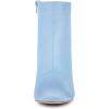 imageAllegra K Womens Side Zip Chunky Heels Ankle BootsSky Blue
