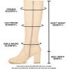 imageAllegra K Womens Side Zipper Chunky Heel Knee High BootsBeige