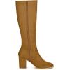 imageAllegra K Womens Side Zipper Chunky Heel Knee High BootsBrown