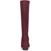 imageAllegra K Womens Side Zipper Chunky Heel Knee High BootsBurgundy