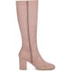 imageAllegra K Womens Side Zipper Chunky Heel Knee High BootsDust Pink