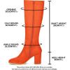 imageAllegra K Womens Side Zipper Chunky Heel Knee High BootsOrange