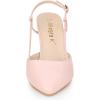 imageAllegra K Womens Slingback Heels Pointy Toe Stiletto Heel Sandal PumpsMisty Pink