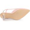 imageAllegra K Womens Slingback Heels Pointy Toe Stiletto Heel Sandal PumpsMisty Pink