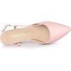 imageAllegra K Womens Slingback Heels Pointy Toe Stiletto Heel Sandal PumpsMisty Pink