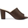 imageAllegra K Womens Slip on Block Heel Slide SandalsCoffee
