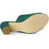imageAllegra K Womens Slip on Block Heel Slide SandalsGreen