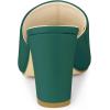 imageAllegra K Womens Slip on Block Heel Slide SandalsGreen
