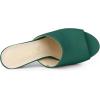 imageAllegra K Womens Slip on Block Heel Slide SandalsGreen