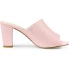 imageAllegra K Womens Slip on Block Heel Slide SandalsPink