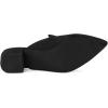 imageAllegra K Womens Slip on Pointed Toe Chunky Heels Slide MulesBlack