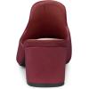 imageAllegra K Womens Slip on Pointed Toe Chunky Heels Slide MulesBurgundy