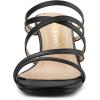imageAllegra K Womens Strappy Block Heels Slide Heel SandalsBlack