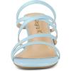 imageAllegra K Womens Strappy Block Heels Slide Heel SandalsBlue