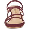 imageAllegra K Womens Strappy Block Heels Slide Heel SandalsBurgundy