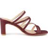 imageAllegra K Womens Strappy Block Heels Slide Heel SandalsBurgundy