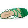 imageAllegra K Womens Strappy Block Heels Slide Heel SandalsGreen