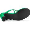 imageAllegra K Womens Strappy Block Heels Slide Heel SandalsGreen