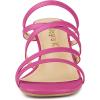 imageAllegra K Womens Strappy Block Heels Slide Heel SandalsHot Pink