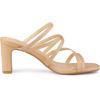 imageAllegra K Womens Strappy Block Heels Slide Heel SandalsNude