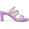 imageAllegra K Womens Strappy Block Heels Slide Heel SandalsPurple