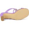 imageAllegra K Womens Strappy Block Heels Slide Heel SandalsPurple