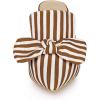 imageAllegra K Womens Stripe Bow Slip on Stiletto Heel Slides MulesDark Brown