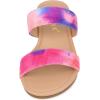 imageAllegra K Womens Tie Dye Open Toe Slides Slippers Slip on Flats Slides SandalsPink