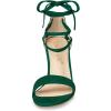 imageAllegra K Womens Tie Up Strappy Heels Chunky High Heels Green Sandal 9 M US