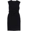 imageAllegra K Sheath Dress for Womens Sleeveless Notched V Neck Belted Business Professional Office DressesBlack