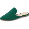 imageAllegra K Womens Pointed Toe Flat Slides MulesEmerald Green