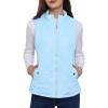 imageAllegra K Womens Puffer Vest Stand Collar Lightweight Gilet Quilted Zip VestBaby Blue
